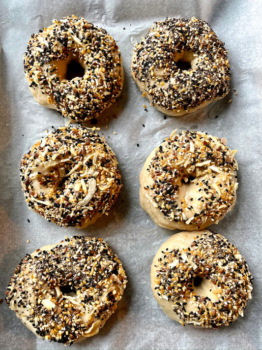 Boiled & Baked Sourdough Bagels