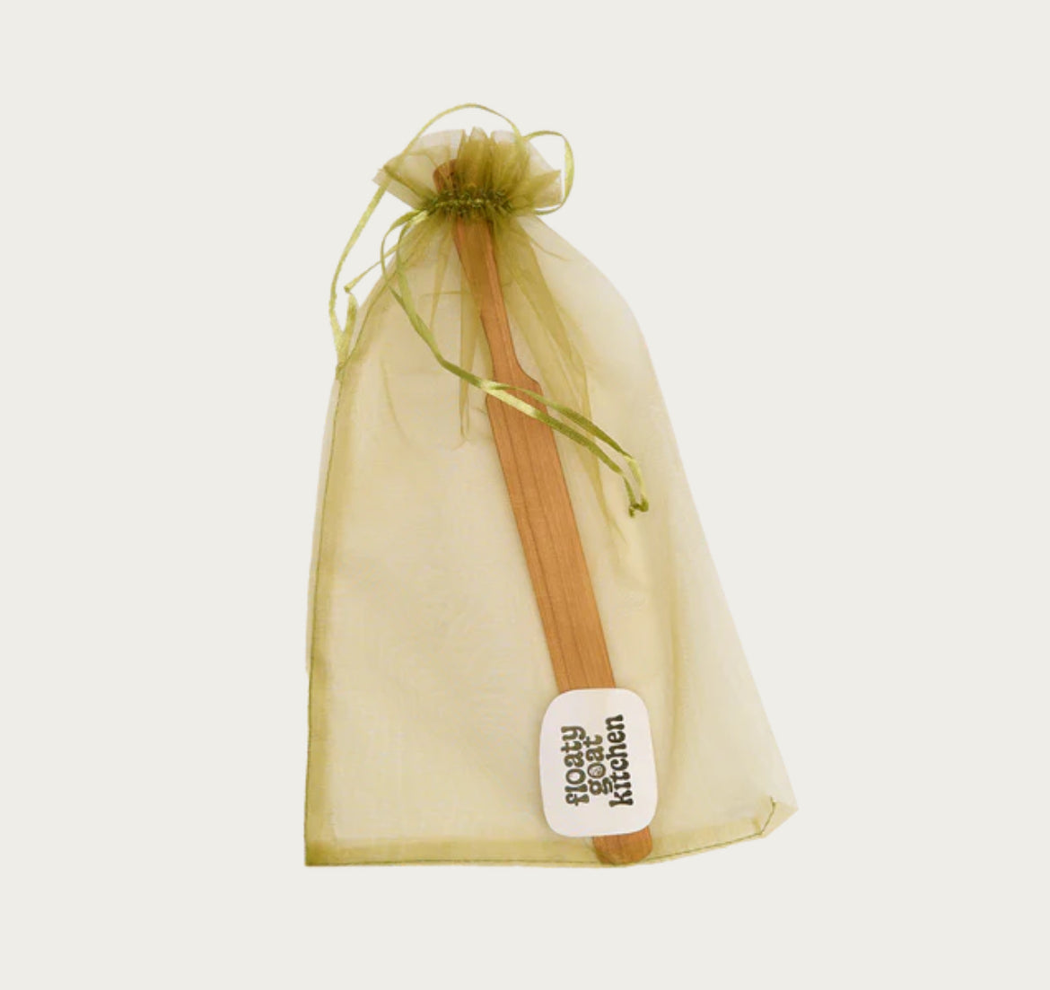 Handmade Sourdough Spurtle Spatula - handcrafted wooden mixer & scraper - made in Yorkshire!