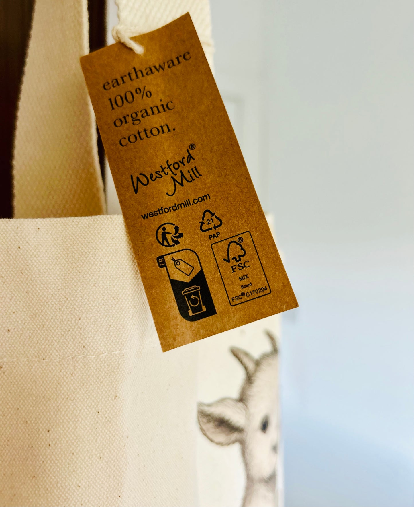 GOAT TOAT™️ - organic cotton tote bag with toggle