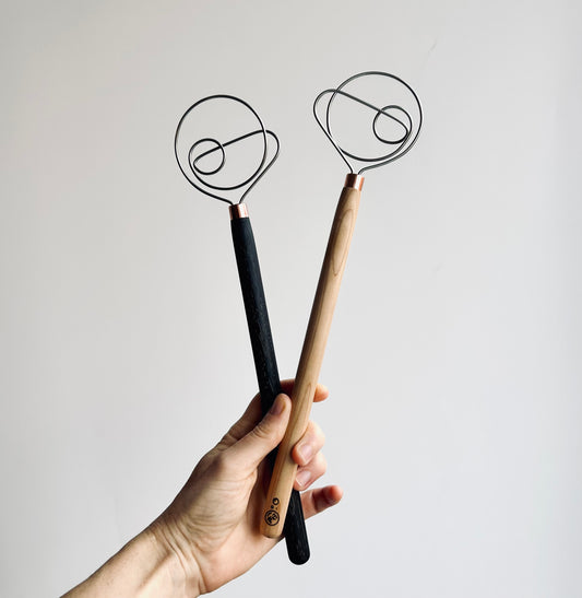 Handmade Danish Dough Whisk / Hook - Sourdough Bread Mixer - Sustainably Crafted & Made in Yorkshire, UK