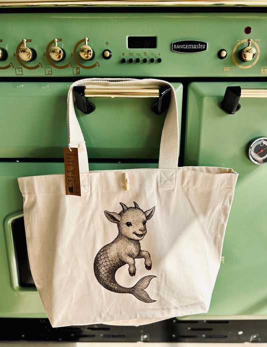 GOAT TOAT™️ - organic cotton tote bag with toggle
