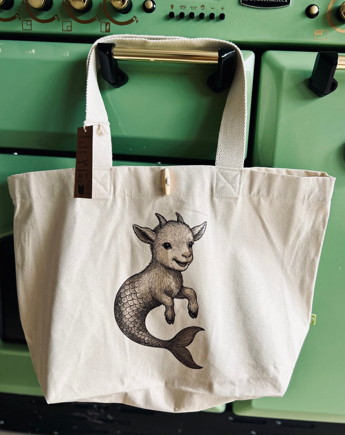 GOAT TOAT™️ - organic cotton tote bag with toggle