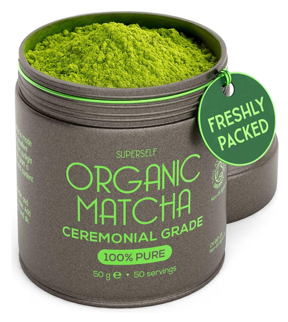 Organic Ceremonial Grade Matcha Powder - 50g - made in the UK