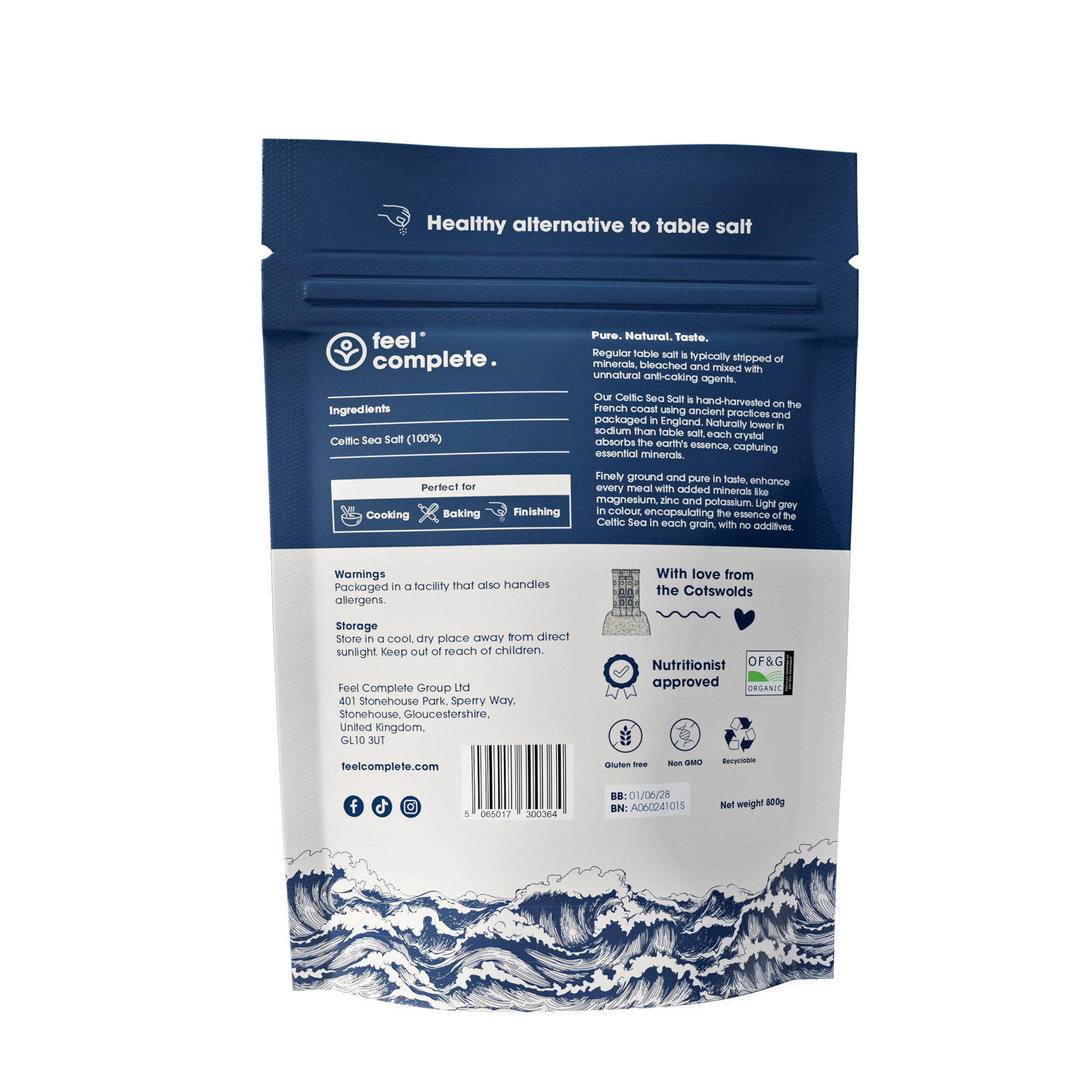 Premium Celtic Sea Salt (Fine & Dry) from France