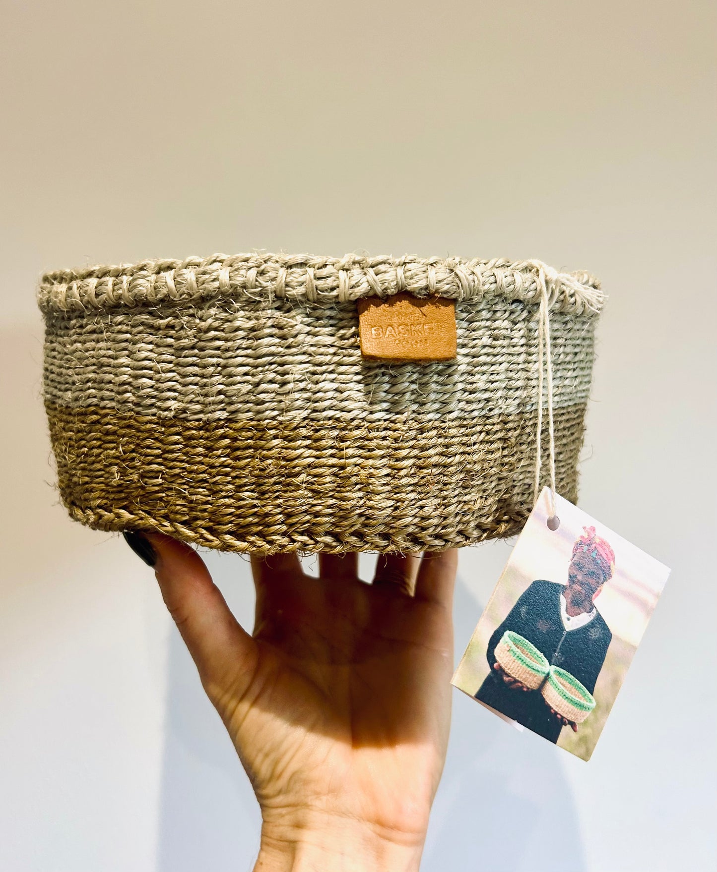 Handwoven & Naturally-Dyed Bread Basket