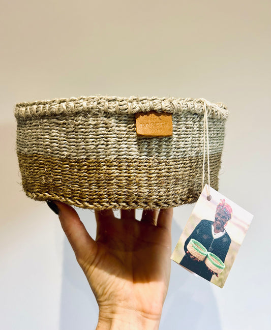 Handwoven & Naturally-Dyed Bread Basket