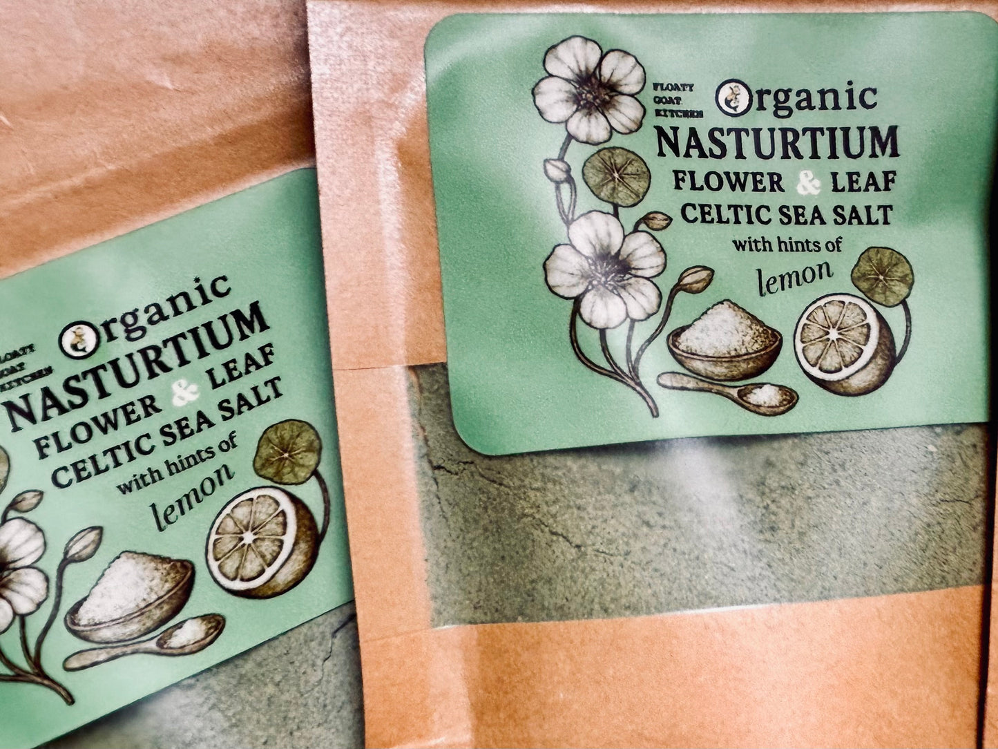 Homegrown Nasturtium Salt with a hint of 🍋