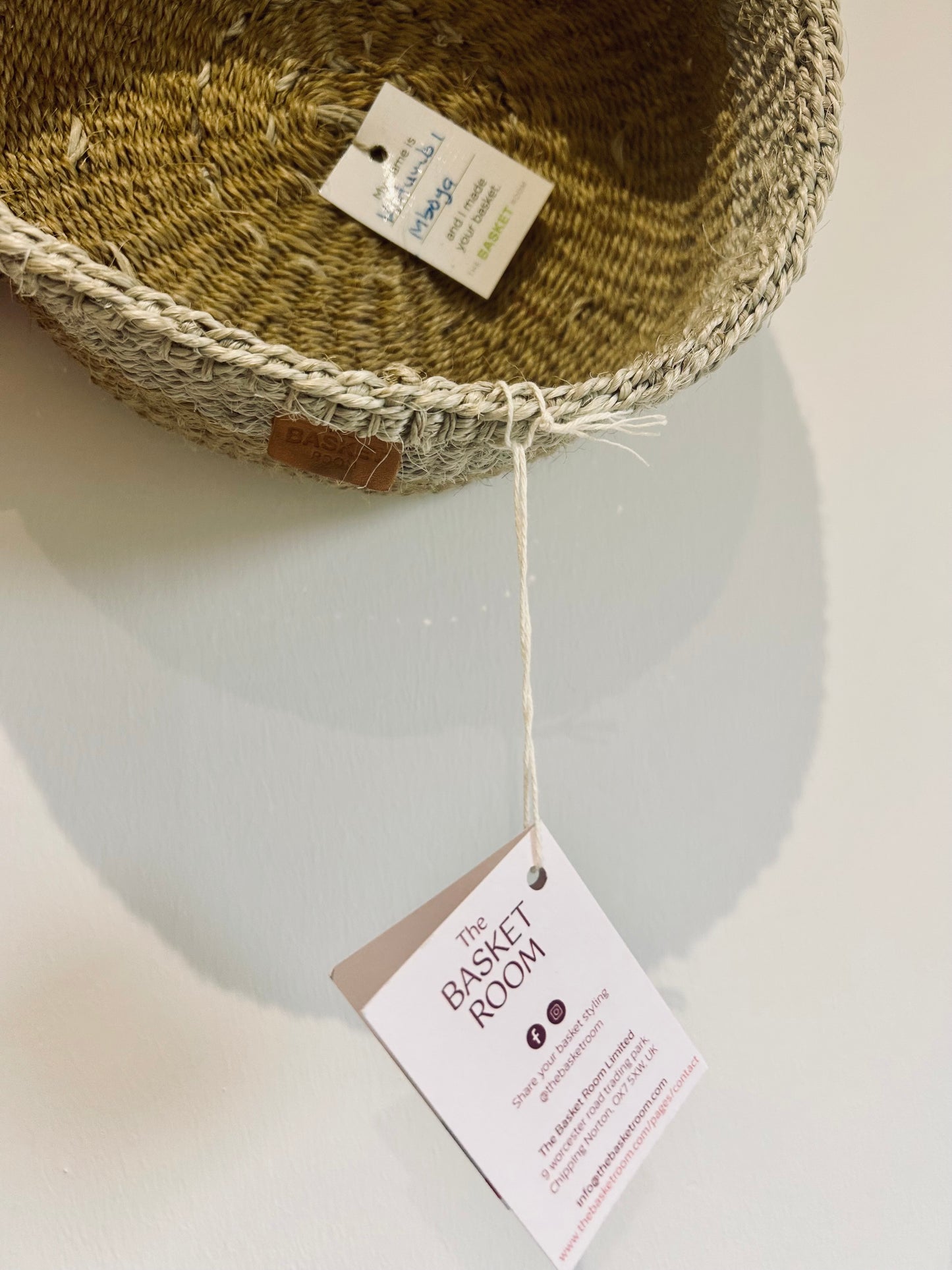 Handwoven & Naturally-Dyed Bread Basket