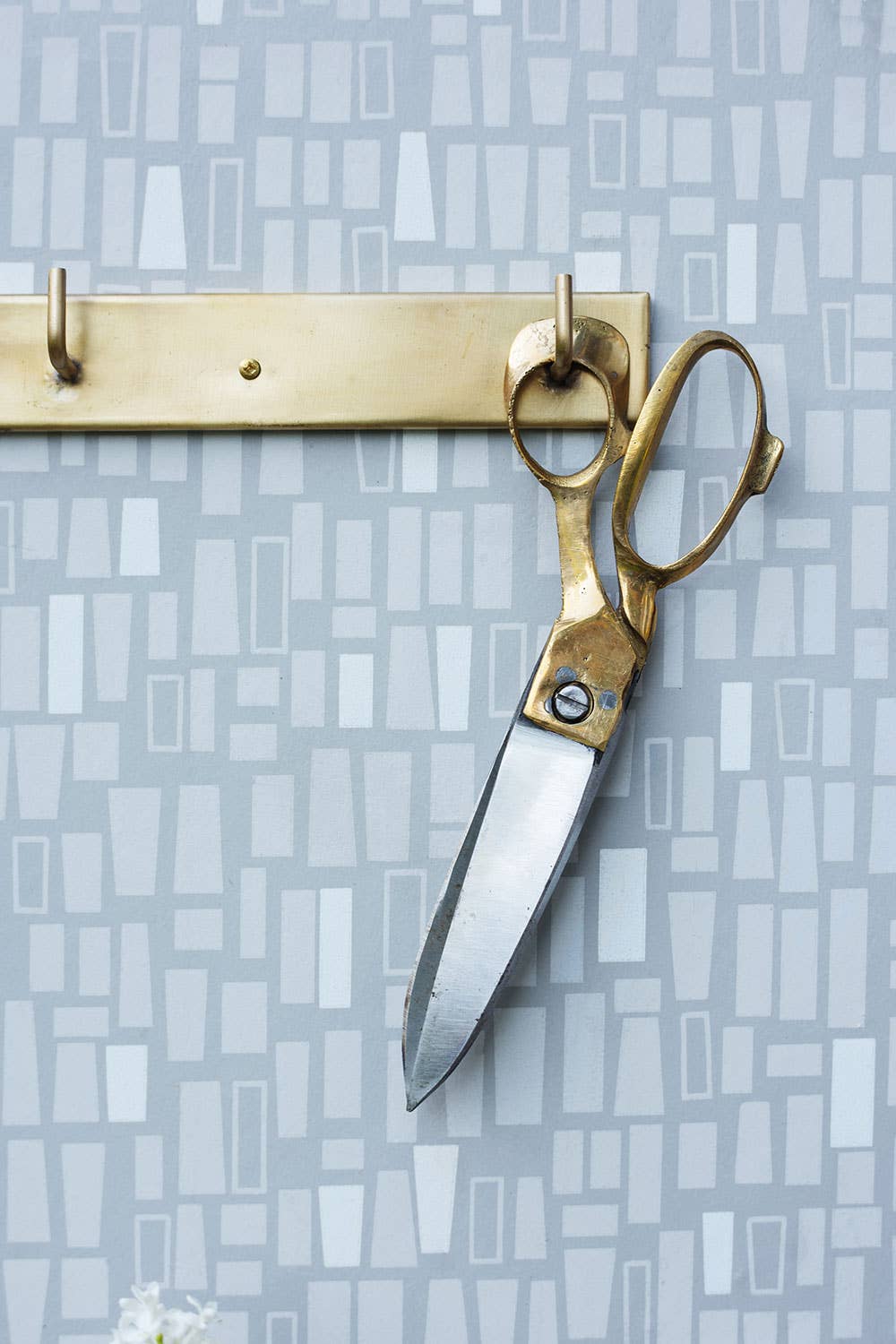 Large Brass Handle Scissors Shears
