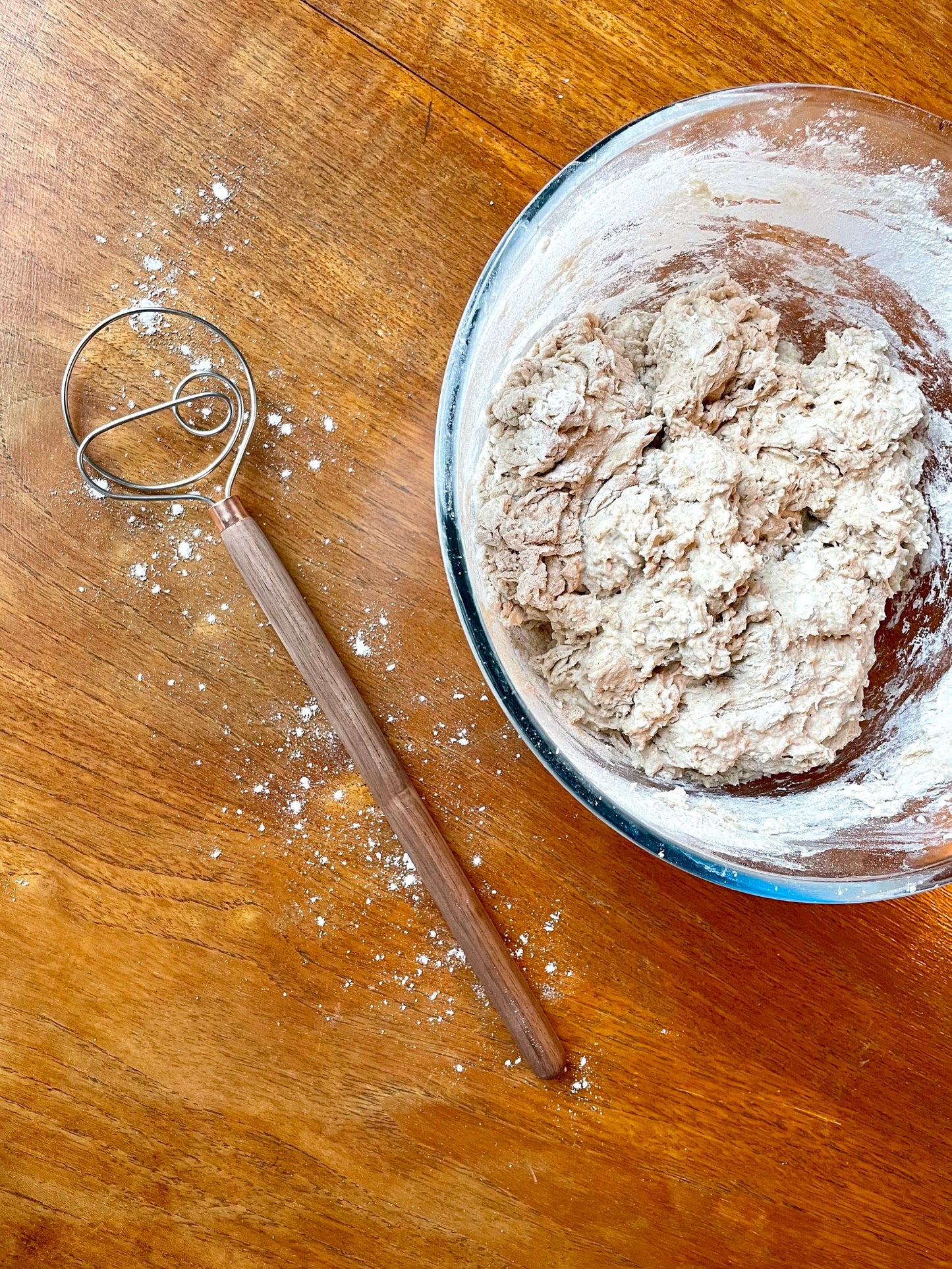 Handmade Danish Dough Whisk / Hook - Sourdough Bread Mixer - Sustainably Crafted & Made in Yorkshire, UK