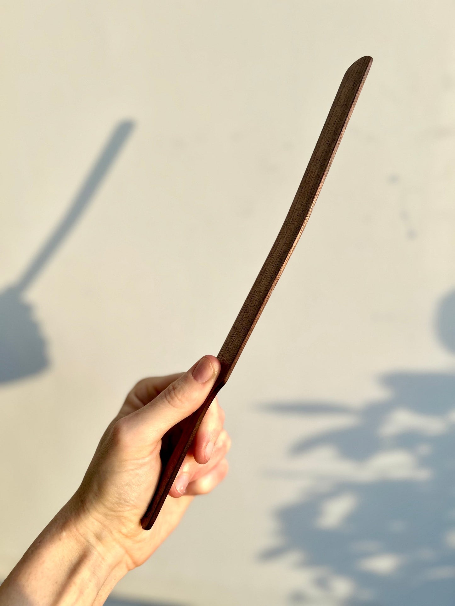 Handmade Sourdough Spurtle Spatula - handcrafted wooden mixer & scraper - made in Yorkshire!