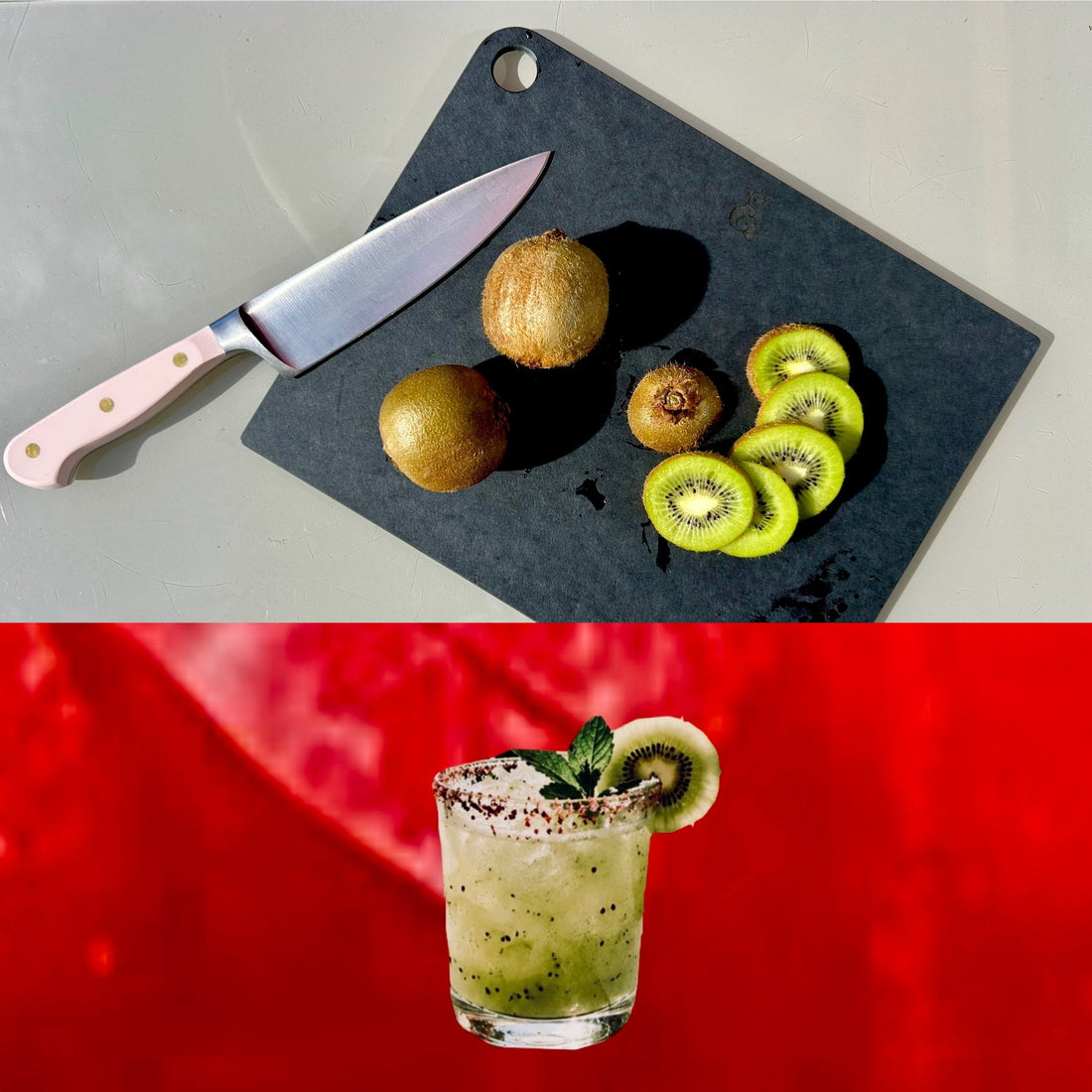 Kiwi Juice with a Hint of Mint