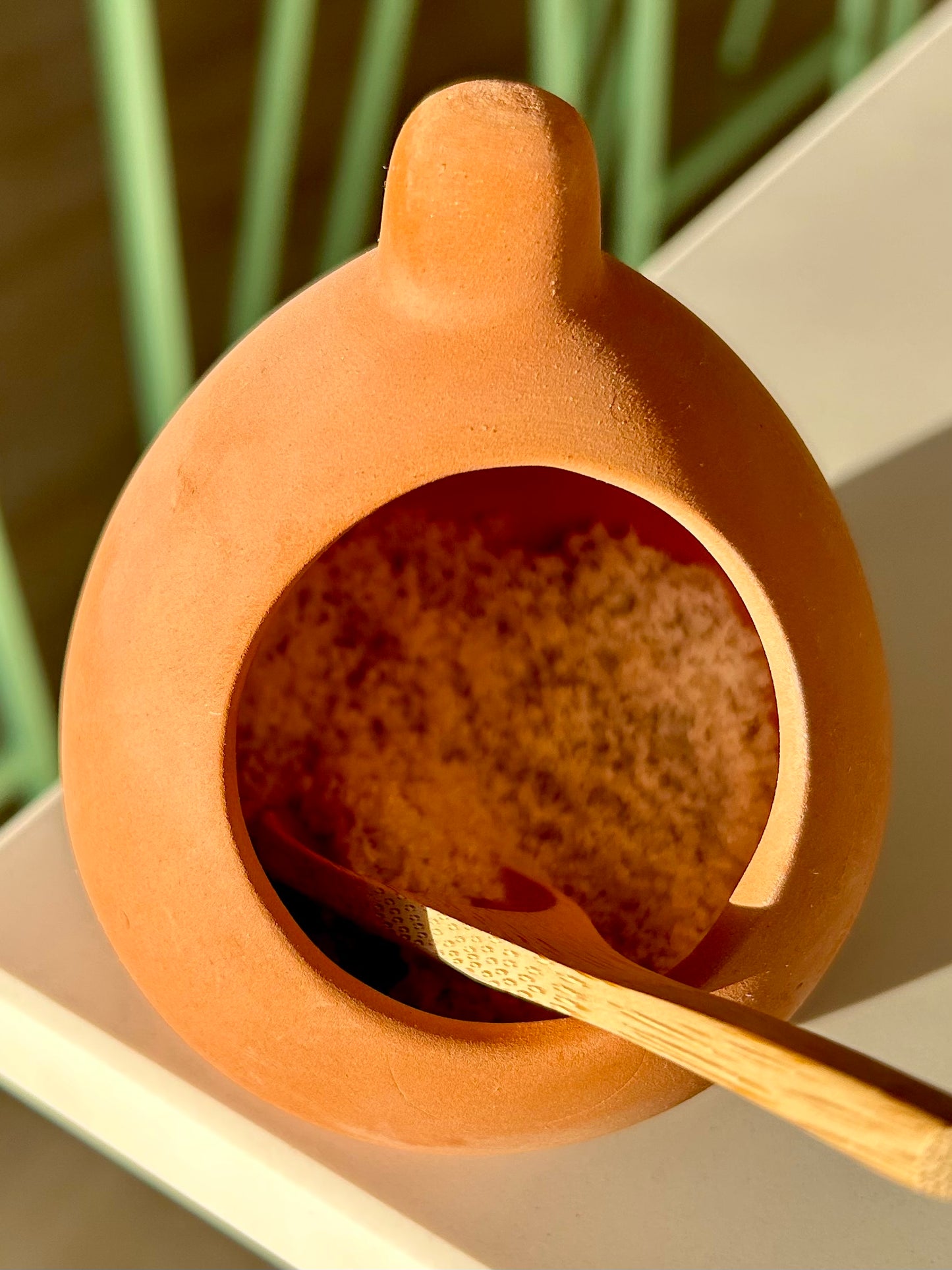 Terracotta Vessel / Salt Cellar / Palo Santo Holder