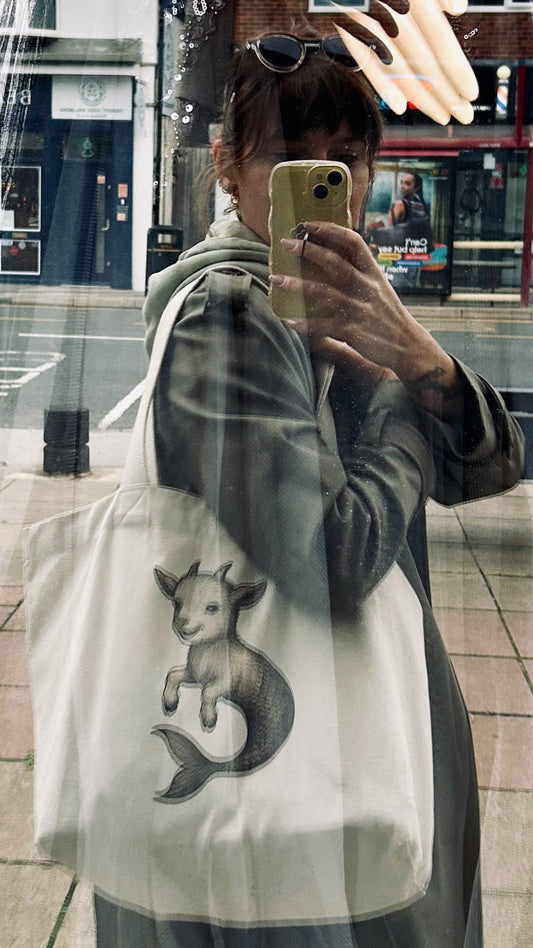 GOAT TOAT™️ - organic cotton tote bag with toggle