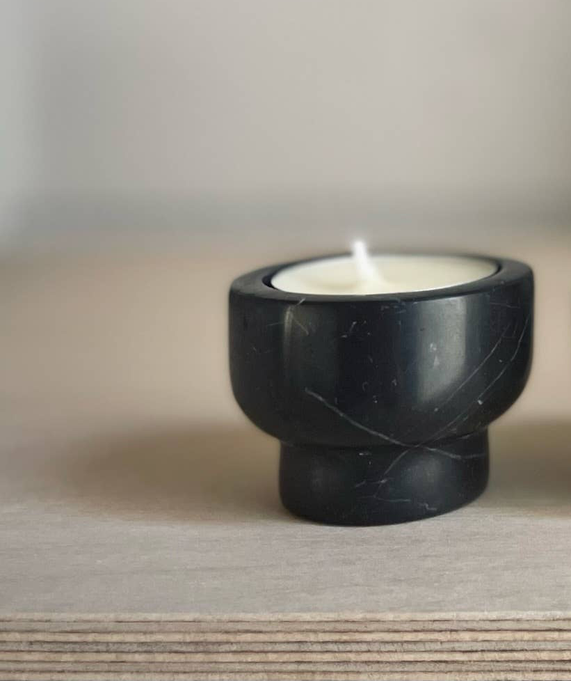Marble Tealight Candle Holders by Aaron Probyn