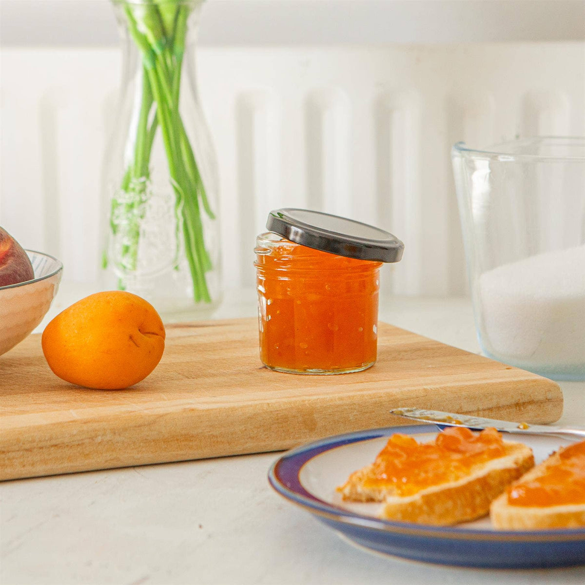 110ml Glass Jam Jar with Lid - By Argon Tableware