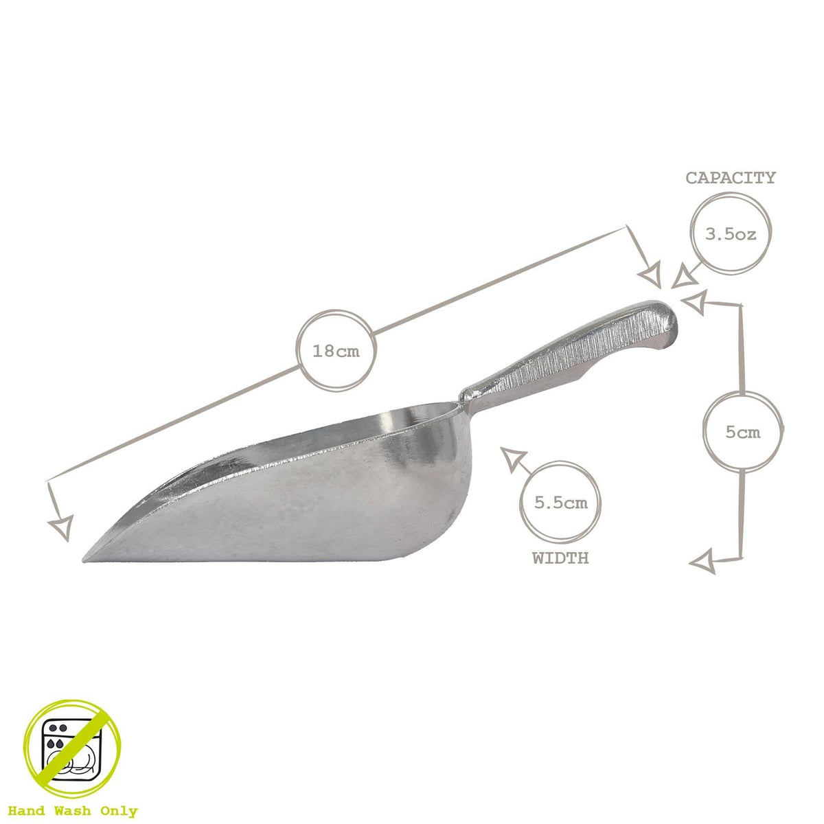 Aluminium Ice Scoop - 3.5oz