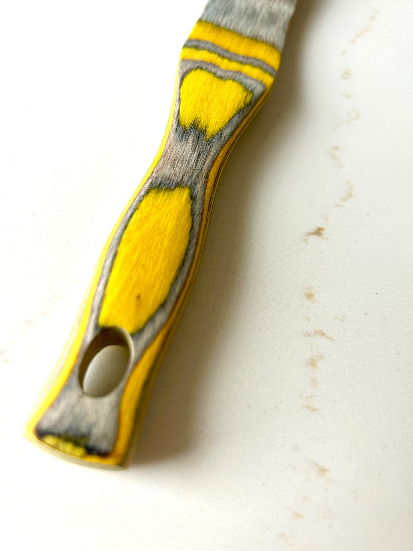 Colourful Wooden Compact Spurtle Spatulas - Naturally Dyed - handy mixing and spreading tool