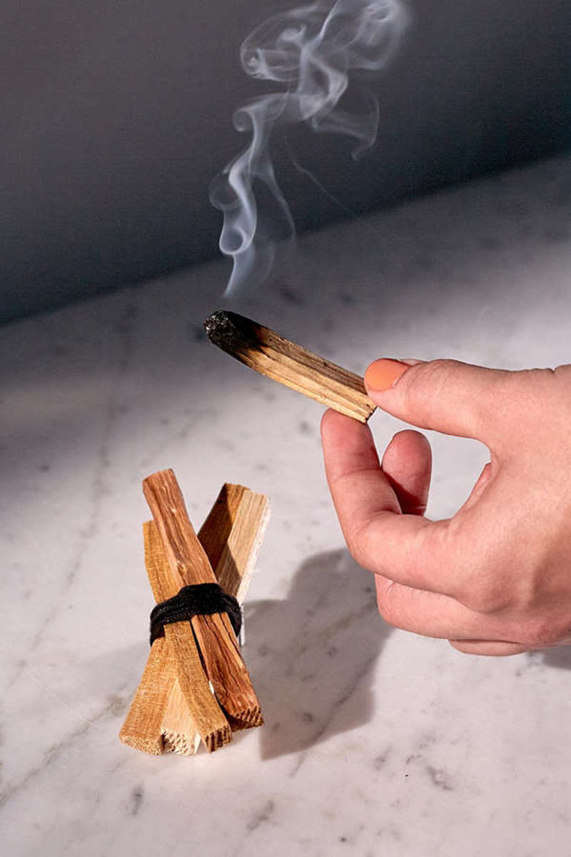 3 Piece Feng Shui BUNDLE gift set ~ includes Pao Santo, Japanese incense + UK made dual incense holder