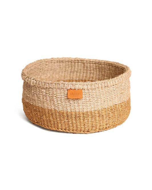 Handwoven & Naturally-Dyed Bread Basket