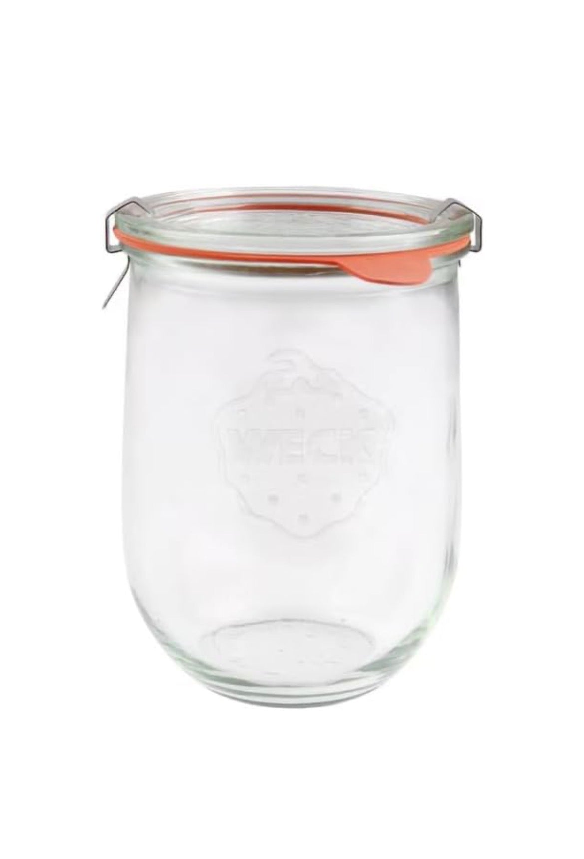 WECK Tulip Jar - Starter & Food Storage Mold Jar with Glass Lid, Clips & Gasket ~ 1050 ml / 35.5 oz