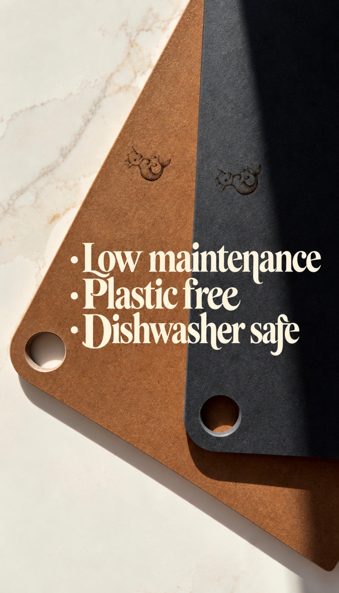Floaty Goat wood fibre chopping & serving boards ♻️