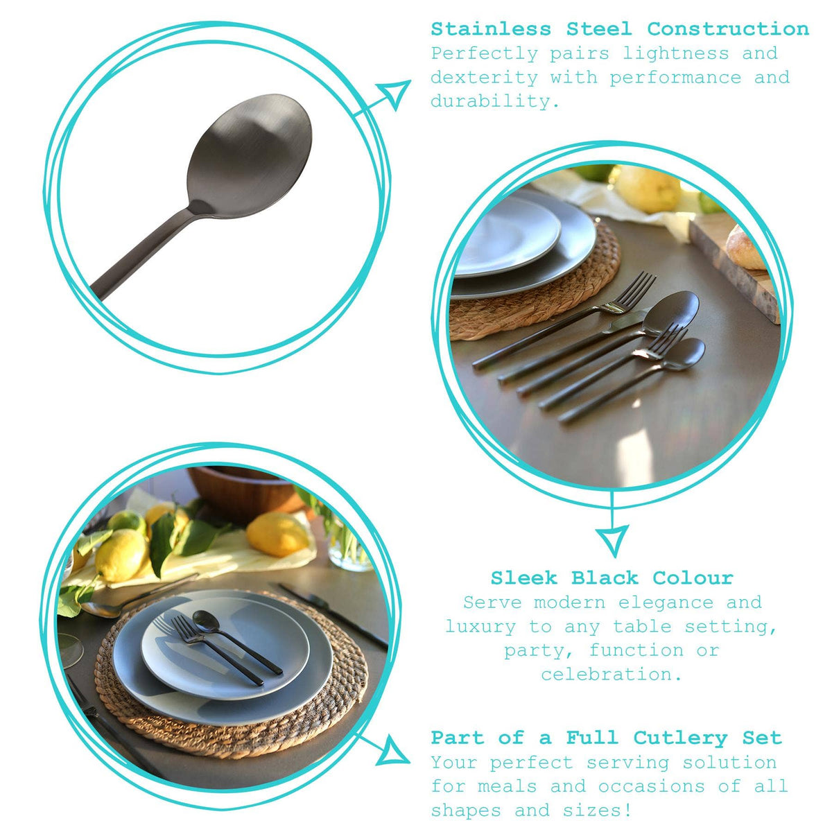 Stainless Steel Dessert Spoon - 30cm