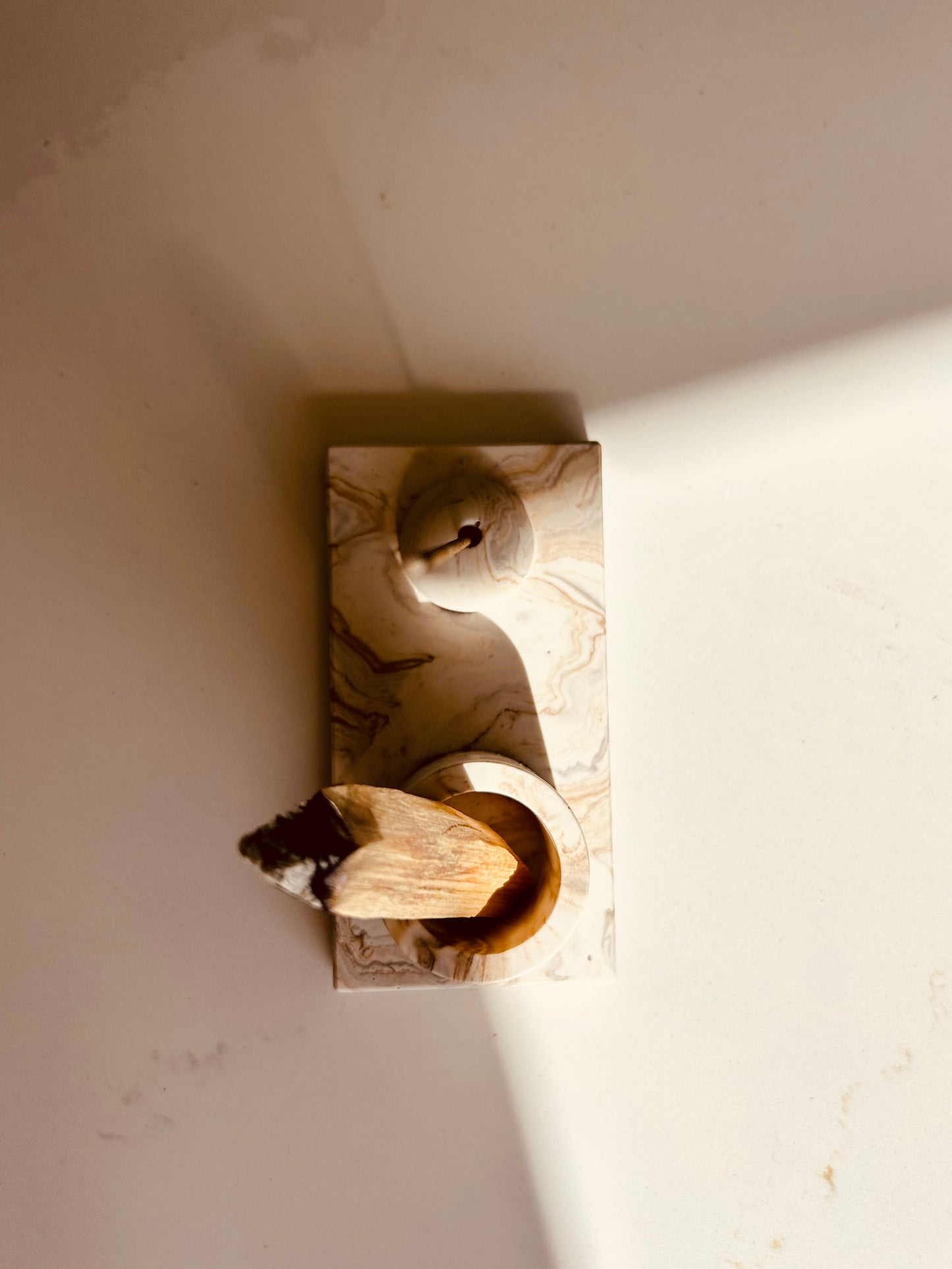 Jesmonite Incense Holder :: incense sticks & palo santo :: handmade in the UK