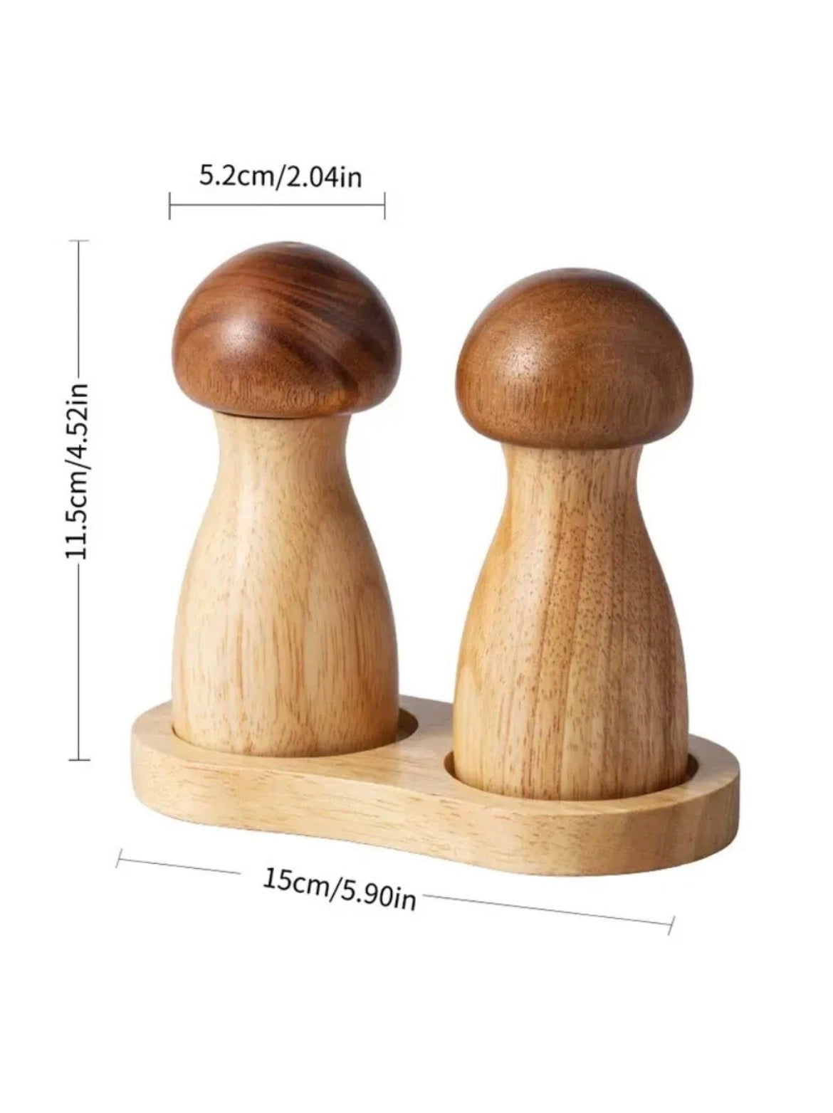 Mushroom Salt & Pepper Mill Set