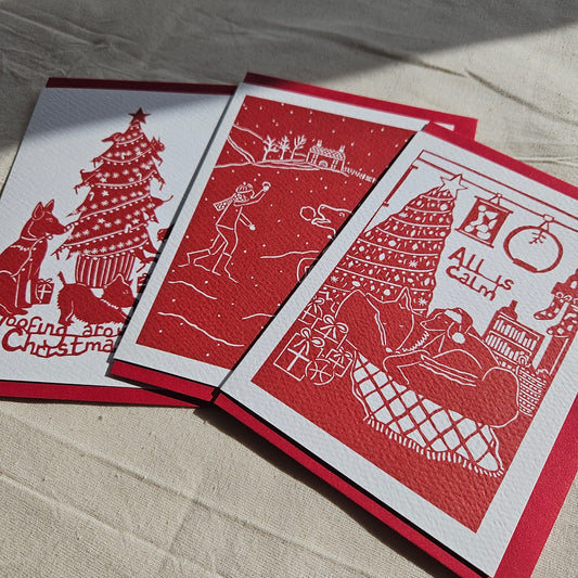 Christmas Greeting Cards by Leeds Artist Gemma Barnett