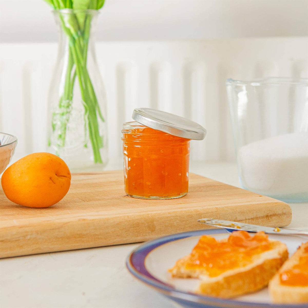 110ml Glass Jam Jar with Lid - By Argon Tableware