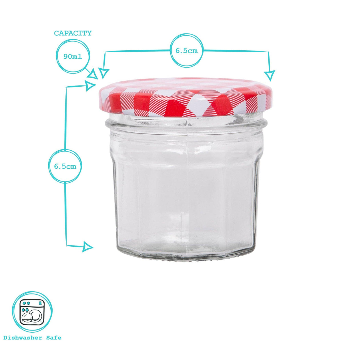 110ml Glass Jam Jar with Lid - By Argon Tableware